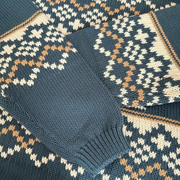 NEW Kith Kithmas Fairisle Holiday Sweater in Frond Green | size M - Picture 4 of 5